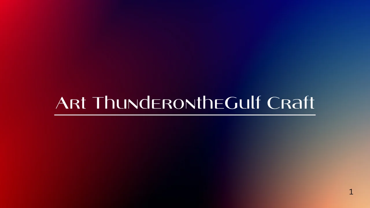 Art ThunderontheGulf Craft